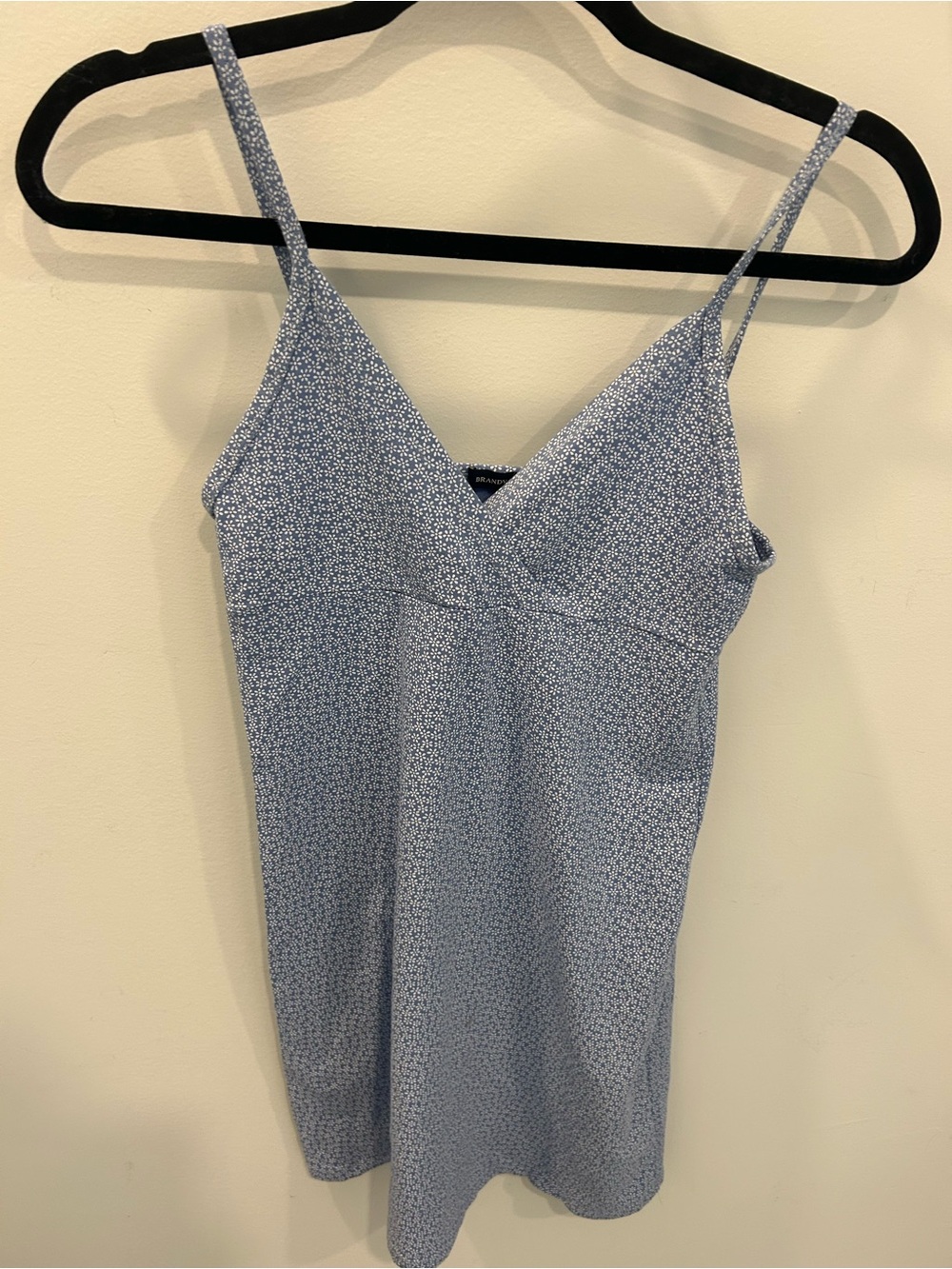 Brandy Melville Light Blue Ditsy Floral Slip Dress